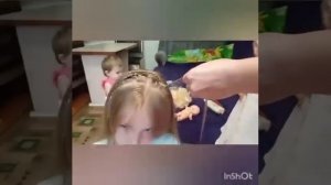 прическа для девочек кошачьи ушки