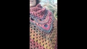 Шаль из пряжи BERNINI Laines du Nord Италия - цвет 08. Раскрываем цветовую гамму шикарной пряжи.