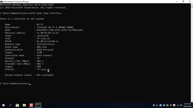 CMD проверьте скорость Wi-Fi и проверьте сигнал Wi-Fi смотреть онлайн