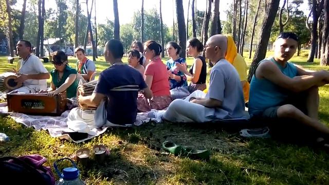 Харинама в парке Ленина, Белгород. Часть 1