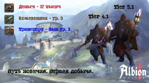 Albion Online. Путь новичка в 2024 г. (не Гайд). Серия 2. Игра начинается. Собиратель Т4.