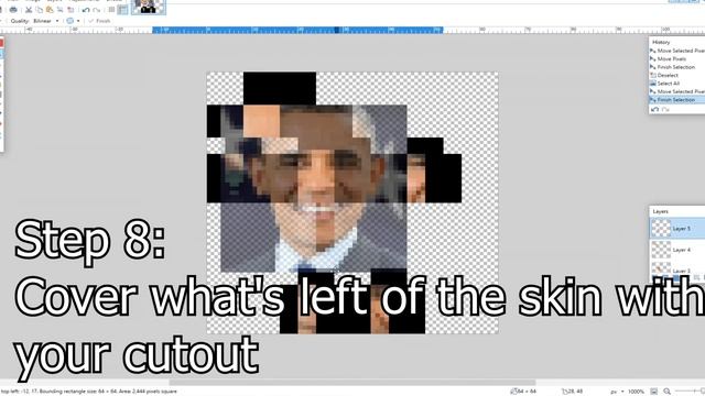 How to put your face on a Minecraft skin смотреть онлайн