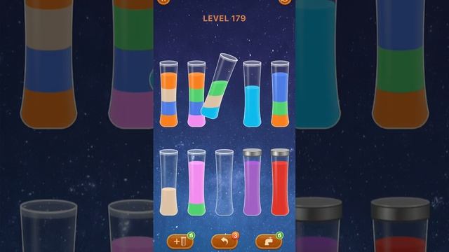 Sort Em All Level 179 Walkthrough / Color Sort Game / Water Color Sorting Game How to Solve a Puzzl