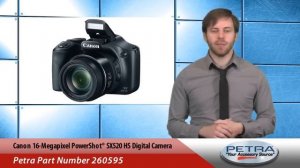 Canon 16-Megapixel PowerShot® SX520 HS Digital Camera