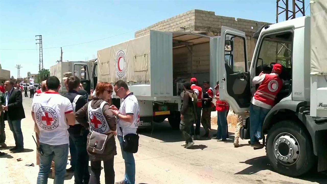 Продовольствие и медикаменты доставлены в сирийский город Дарайя