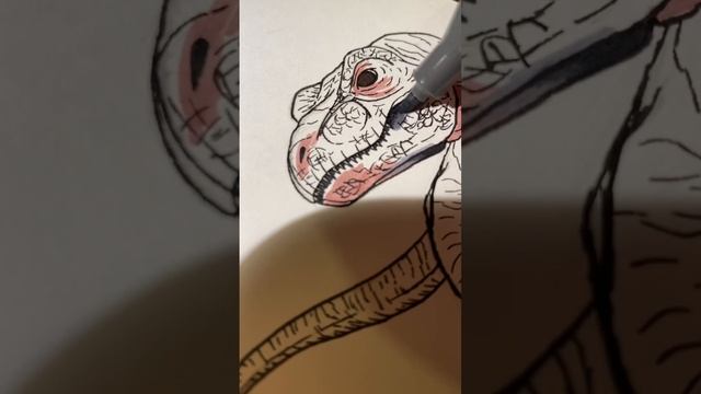 Drawing the Baby T-rex Junior From Jurassic Park Lost World