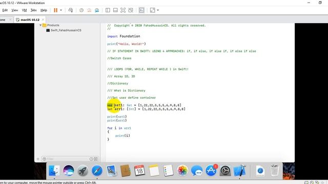 Tutorial 08: Set in Swift | Set vs Array in Swift | Set Collection in Swift