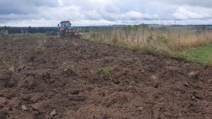 Вспашка залежи МТЗ-2022+плуг kuhn 4+1 Т-150+ плуг ПОН 4+1.