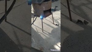Самодельная дровяная печь для большого казана??