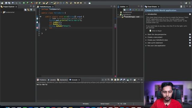 Programming in Java | Data Types & Variables | First Java Program | MAANG-Lecture 3
