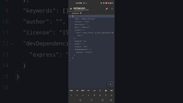 Build a simple Node.js REST API Using Your Smartphone 2023 | Step-by-Step Tutorial
