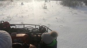 Квадроцикл Азимут. Супруга рулит.