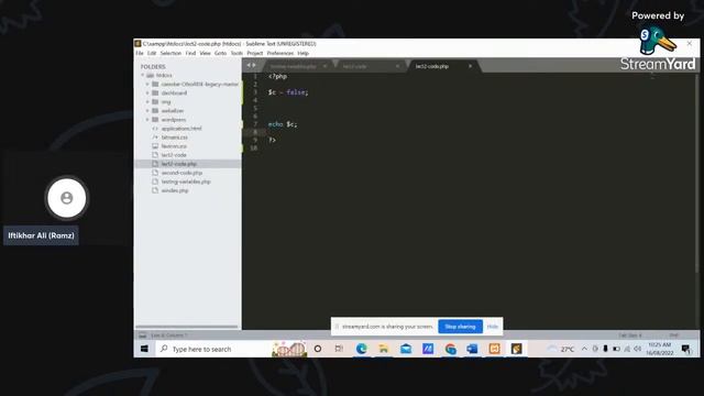 LEC#3 - PHP COURSE (Concept to code) | PHP Data types, comments & concatenation operator