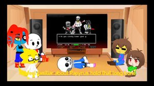 UNDERTALE react to BAD TIME TRIO"RECALL KNOWLEDGE" Phase 2