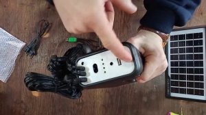 Автономный аппарат освещения на солнечной энергии GDLITE на три Лампы и фонариком для Кемпинга.