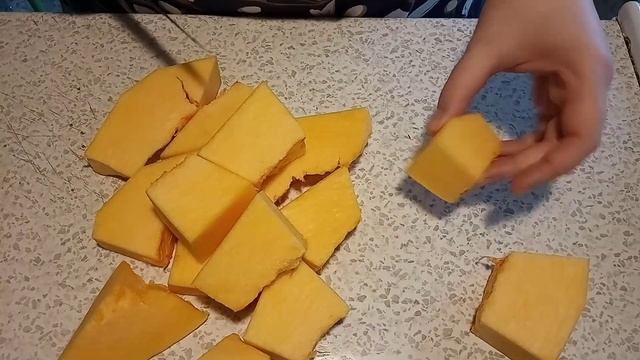 Жареная тыква, очень вкусная! смотреть онлайн