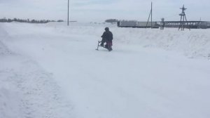Снегоход из бензопилы урал