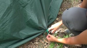 ⛺ 3 способа установки палатки из тента — бушкрафт с Татьяной Гордеевой