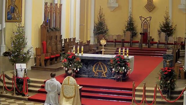 29.12.2023 Поклонение Святым Дарам в 18:00, Св. Месса в 19:00 смотреть онлайн