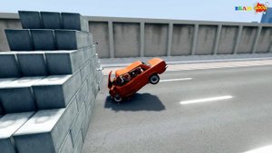 ВАЗ 2101 копейка Краш тест 40 70 100 км/ч Crash test beamng
