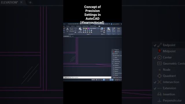 Concept of Precision Settings in AutoCAD (#learnautocad)