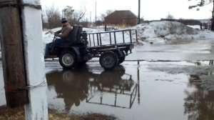 самодельный четырёхколёсный моторашка