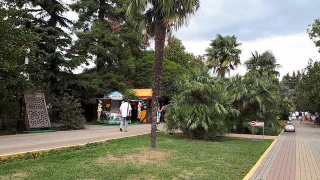 Лазаревское 2020 ЦЕНТРАЛЬНЫЙ ПАРК с ПАЛЬМАМИ смотреть онлайн