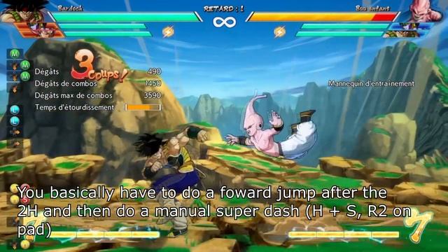 DBFZ how to side switch with Bardock & Kid Buu (tutorial) | DRAGON BALL FighterZ