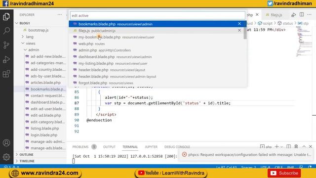 Active Inactive Toggle button in Laravel | ON / OFF toggle button in Laravel | Toggle Switch Larave смотреть онлайн