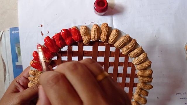 Peanut shell craft/DIY/How to make peacock /Peacock wallhanging/Best out of waste смотреть онлайн