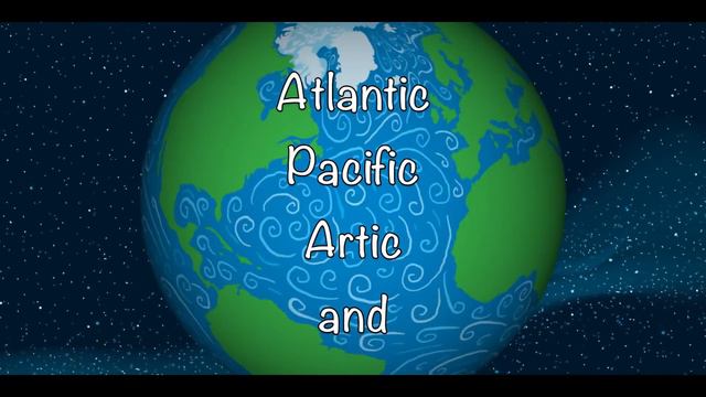 7 Continents with Text