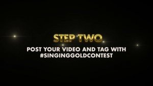 Singing Gold Cover Contest   Enter for a chance to WIN BIG!!