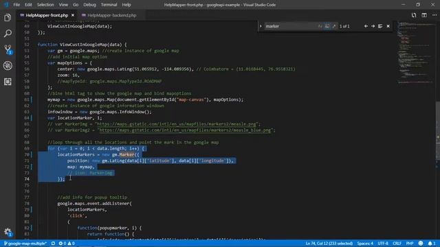 Show Multiple Locations using Google Map API смотреть онлайн