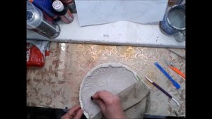 Панно из самозатвердевающей массы. Diy.