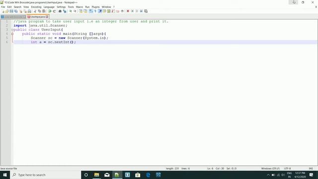JAVA PROGRAM TO PRINT USER INPUT | JAVA PROGRAMS | CODE WITH BROCODE