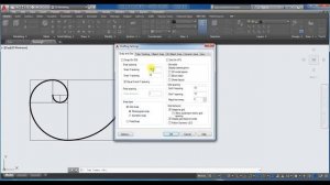 AutoCAD. Спираль Фибоначчи