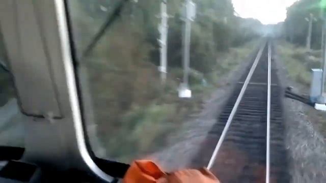 2ТЭ116УД с поездом. Изнутри. смотреть онлайн