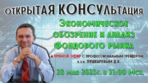 Экономическое обозрение и анализ фондового рынка с профессиональным трейдером, к.э.н. Пушкаревым Д.В