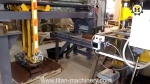 Автоматический укладчик кирпича - оборудование для производства кирпича на базе гиперпресса TITAN