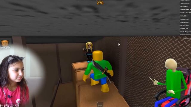 СУПЕР БАЛДИ спас ГОРОД от БАНДИТОВ РОБЛОКС Murder Mystery 2 BALDI в Реальной Жизни Roblox Валеришка