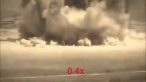 Взрыв для футажа на разных скоростях [0.2-16.4 х]