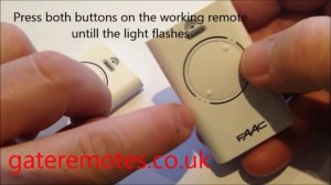 Programming a FAAC 868 SLH Garage & Gate Remote Control