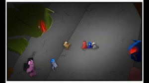 Among us red x blue