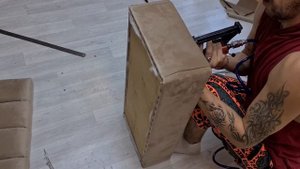 Банкетка мягкая своими руками. Простая банкетка. Делаем мягкую банкетку. Банкетка в стяжке