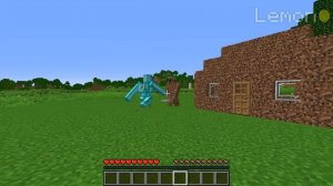 How to CREATE CURSED DOUBLE GOLEM in Minecraft ? DIAMOND DIRT GOLEM !