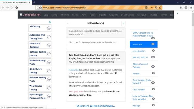 Can a subclass instance method override a superclass static method?
| javapedia.net смотреть онлайн