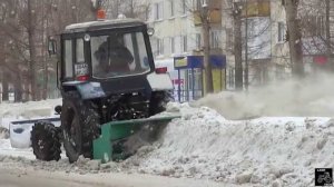 МТЗ-82 шнекоротор Minsk Tractor MTZ-82 vs snow