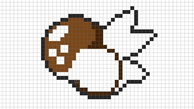 Как Нарисовать Кокосик По Клеточкам | Coconut | #pixelart