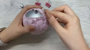 Обтянуть шар бархатом - это легко и просто!
