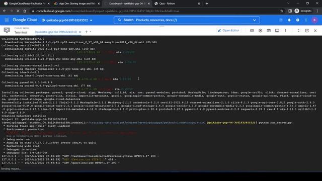 App Dev: Storing Image and Video Files in Cloud Storage - Python Qwiklabs